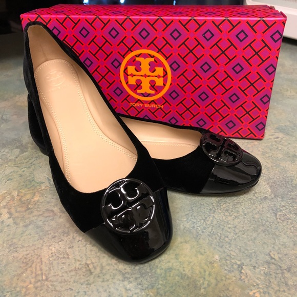 Tory Burch Shoes - NEW Tory Burch Chelsea Cap-Toe Ballet Flat Velvet